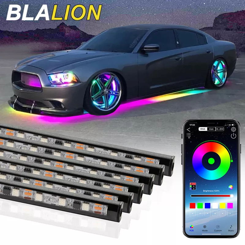 Rgb Hub Sync - SEAMETAL voiture Flexible sous-éclairage bande LED