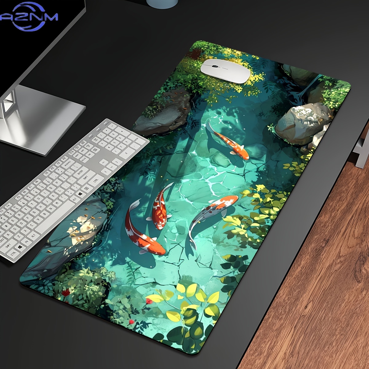 Gaming Accessories Officeworks - Grand tapis de souris gaming Koi