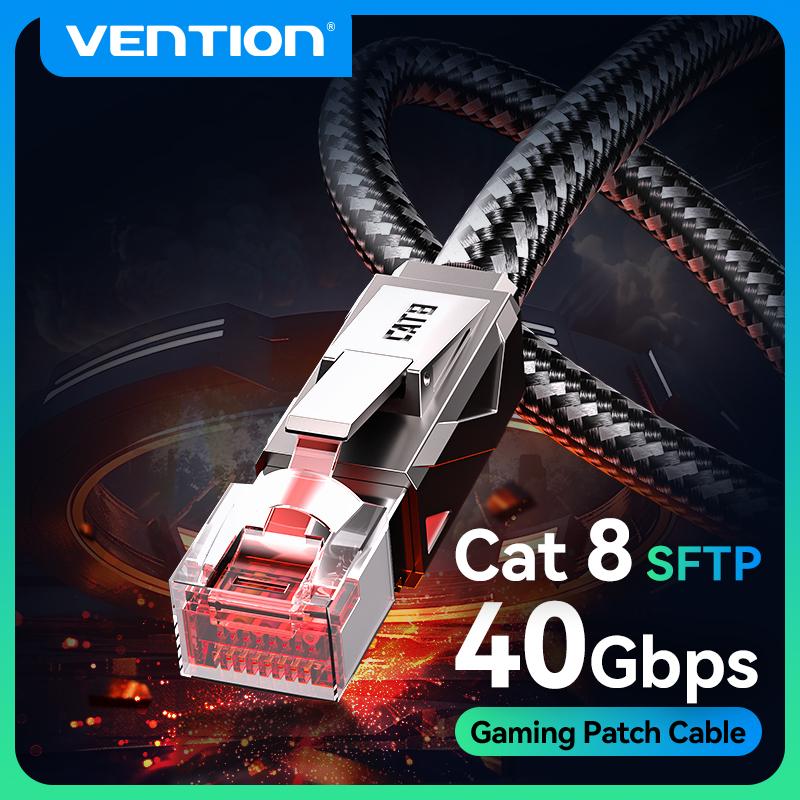 Gaming Set Accessories - Vention Cat8 câble Ethernet 40Gbps 2000MHz