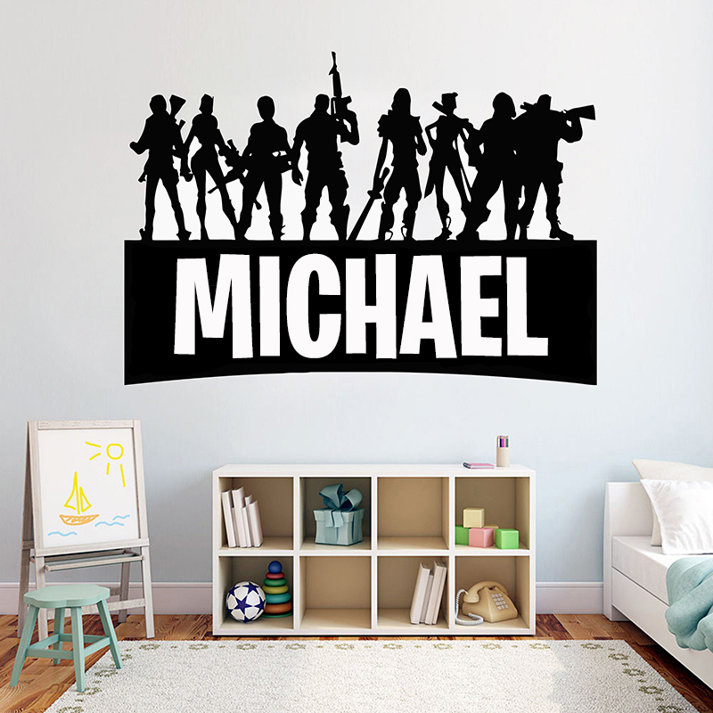 Gaming Accessories For Bedroom - Jeu Gamer personnalisé nom décor Mural