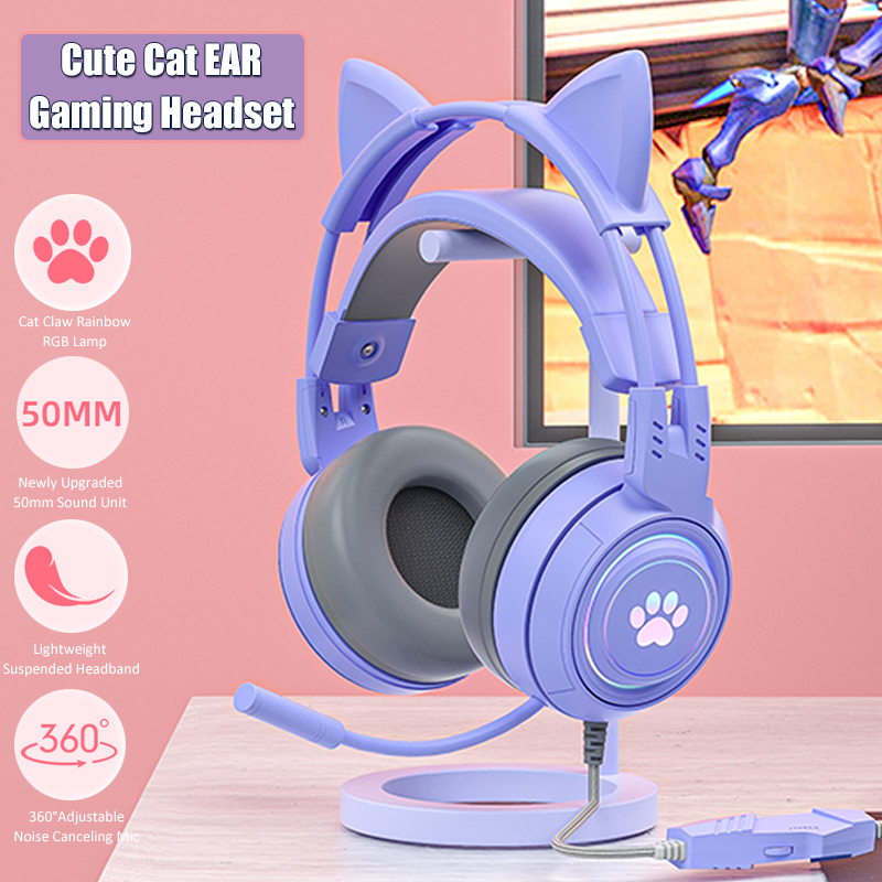 Gaming Accessories For Kids - Casque de jeu d'oreille de chat