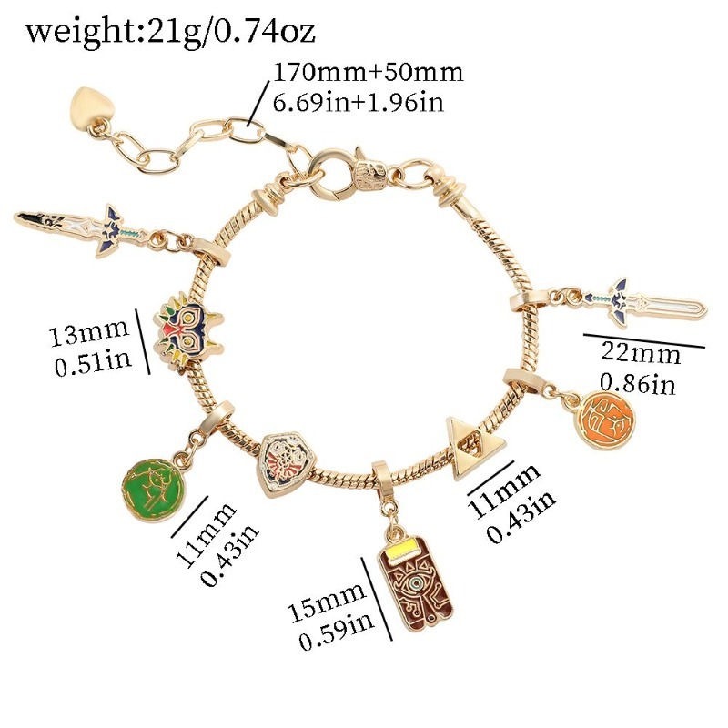 Nouveau Bracelet DIY 2D The Le - Zelda Gaming Accessories avis et prix