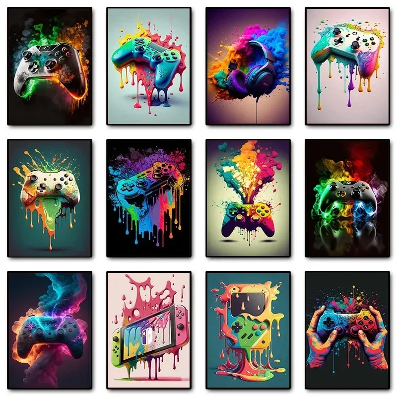 Affiches murales colorées Pop  - Gaming Accessories For Bedroom avis et prix
